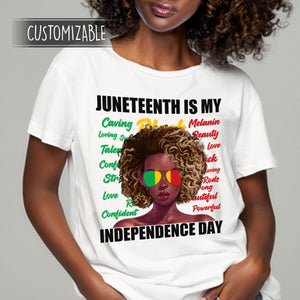 Juneteenth in my Independence Day Custom Shirt