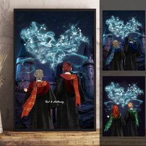 Wizard Couple Patronus Fan - Personalized Poster & Canvas - Gift For Couple bannernotitle_4f4d7d7a-fdc8-431b-827b-3c02ea6bfaf6.jpg?v=1644629610