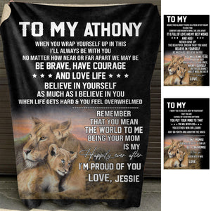 Be Brave Lion Mom - Personalized Blanket - Gift For Son bannernotitle_e2be4df3-a7e6-4e08-894f-13359db9e4f1.jpg?v=1644998312