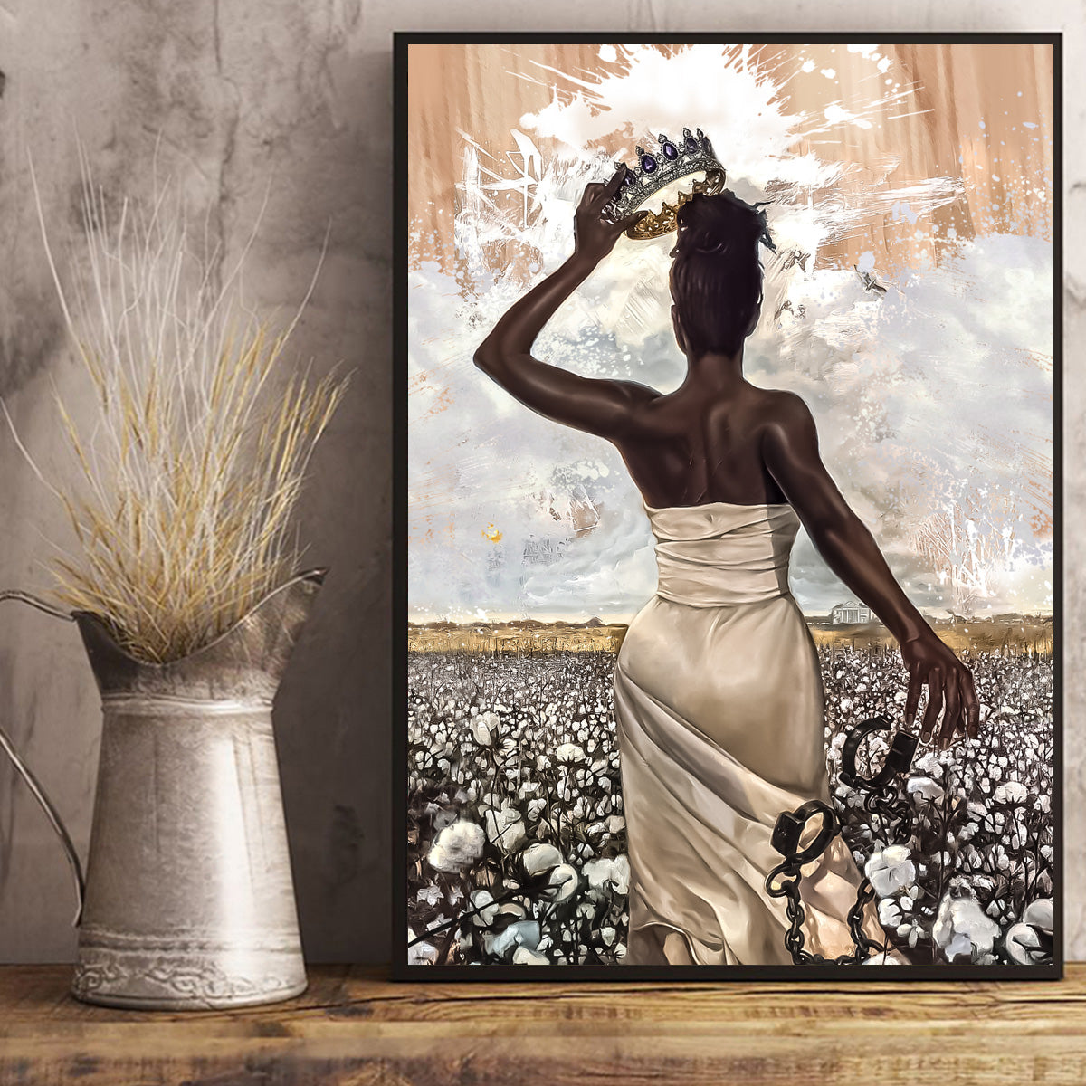 Free Black Woman Queen Canvas