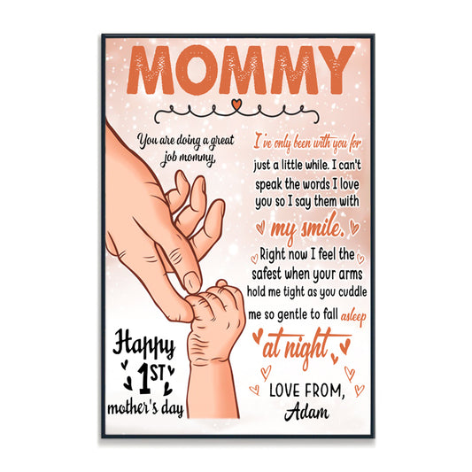 To My Mommy You're Doing A Great Job Mommy - Personalized Photo Canvas - Gift For Mom
