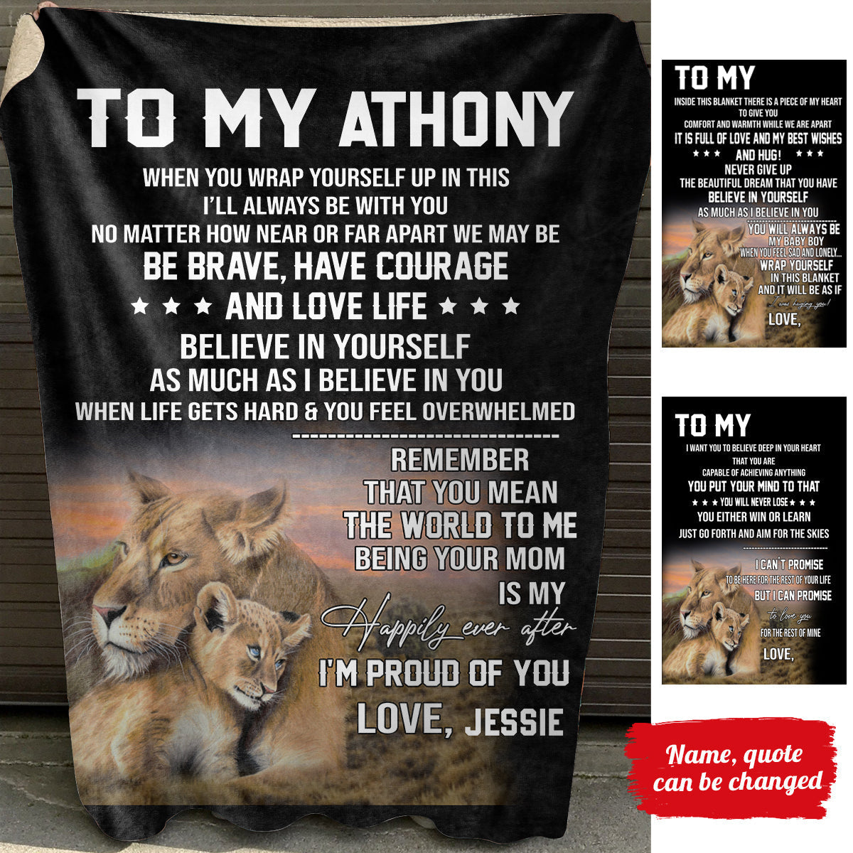 Be Brave Lion Mom - Personalized Blanket - Gift For Son bannertitle_6b06dffe-00e2-474a-ac75-62bdf0e5d79e.jpg?v=1644998312