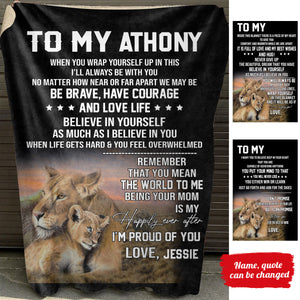 Be Brave Lion Mom - Personalized Blanket - Gift For Son bannertitle_6b06dffe-00e2-474a-ac75-62bdf0e5d79e.jpg?v=1644998312