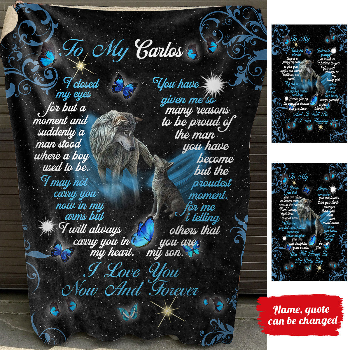 Love You Now And Forever - Personalized Blanket - Gift For Son bannertitle_bae8f9a0-86a7-49d3-91ac-6fd86933f49b.jpg?v=1644998269