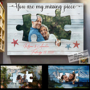 You Are My Missing Piece - Personalized Photo Poster & Canvas - Gift For Couple bannertitle_1_04d6b2c8-63ed-4cdc-a257-4f04c8989add.jpg?v=1644629140