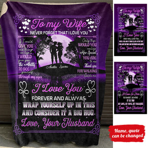 Thanks For Walking Beside Me - Personalized Blanket - Gift For Wife bannertitle_b2d1c58d-e86b-4450-a6e7-7a6a3e7954b5.jpg?v=1644998330
