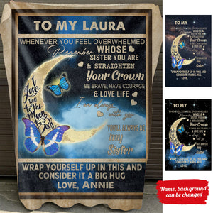 You'll Always Be My Sister - Personalized Blanket - Gift For Sister bannertitle_b3c4229c-32bc-4aac-95a5-68f709ef5c25.jpg?v=1644998317