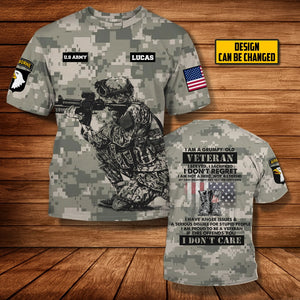 My Time In Uniform Is Over Military Branches - Personalized 3D All Over Print Shirt - Veteran