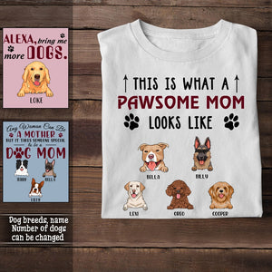 What A Pawsome Looks Like - Personalized Apparel - Gift For Dog Mom