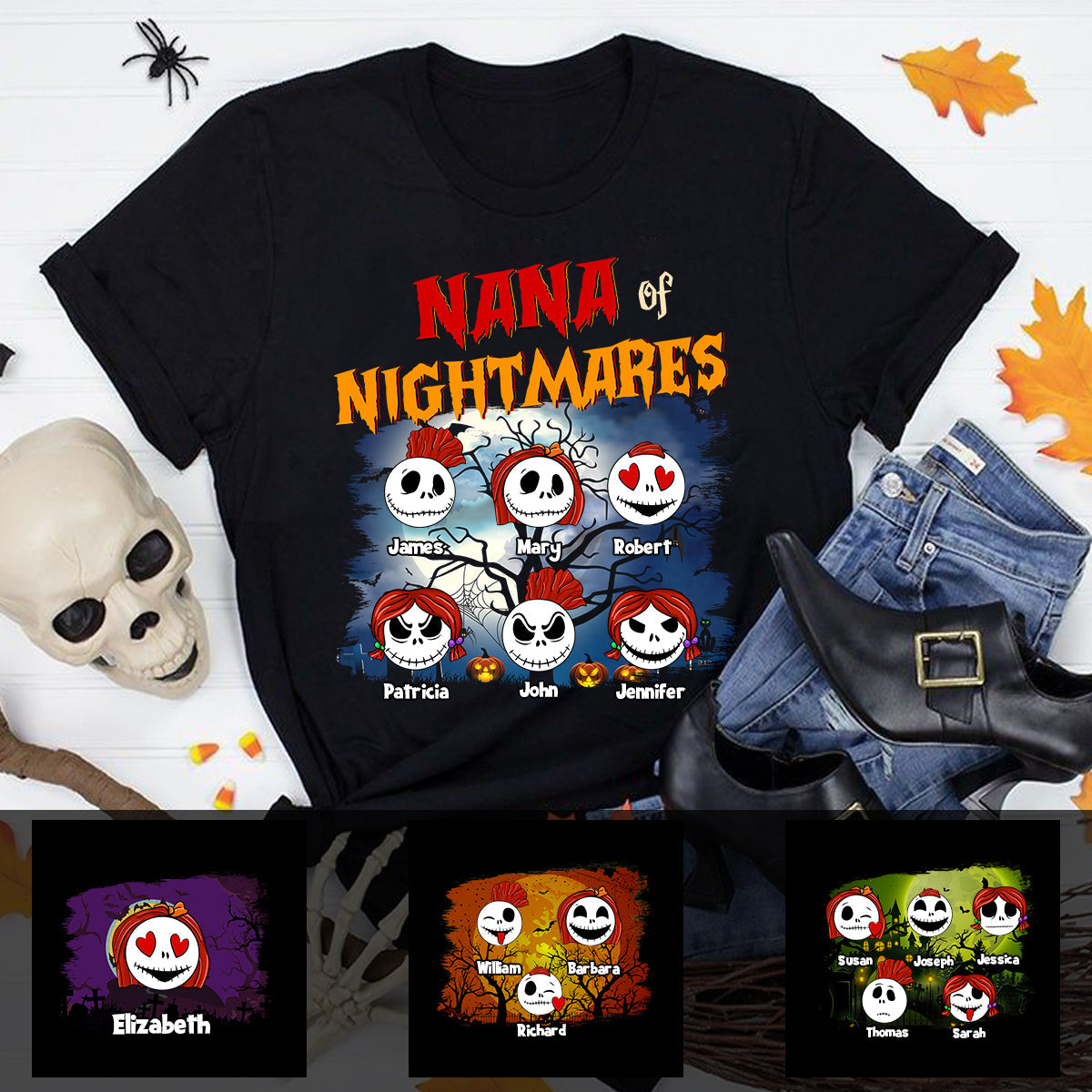 Family of Nightmares Halloween Gift Personalized Apparel bannertshirtGG_4a900036-ebfd-4733-be13-4e56b60815b8.jpg?v=1630377805