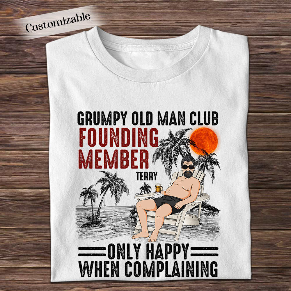 Grumpy Old Man Club Personalized Apparel Gift For Father