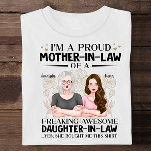 I'm A Proud Mother-in-law, Mother's Day Gifts For Mother In Law - Personalized Apparel - Gift for Mother-in-law