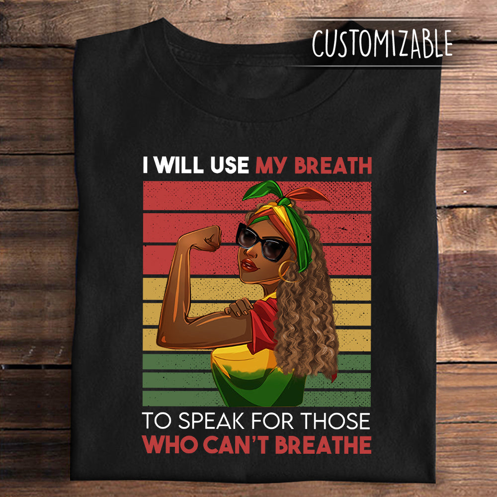 I Will Use My Breath Personalized Apparel