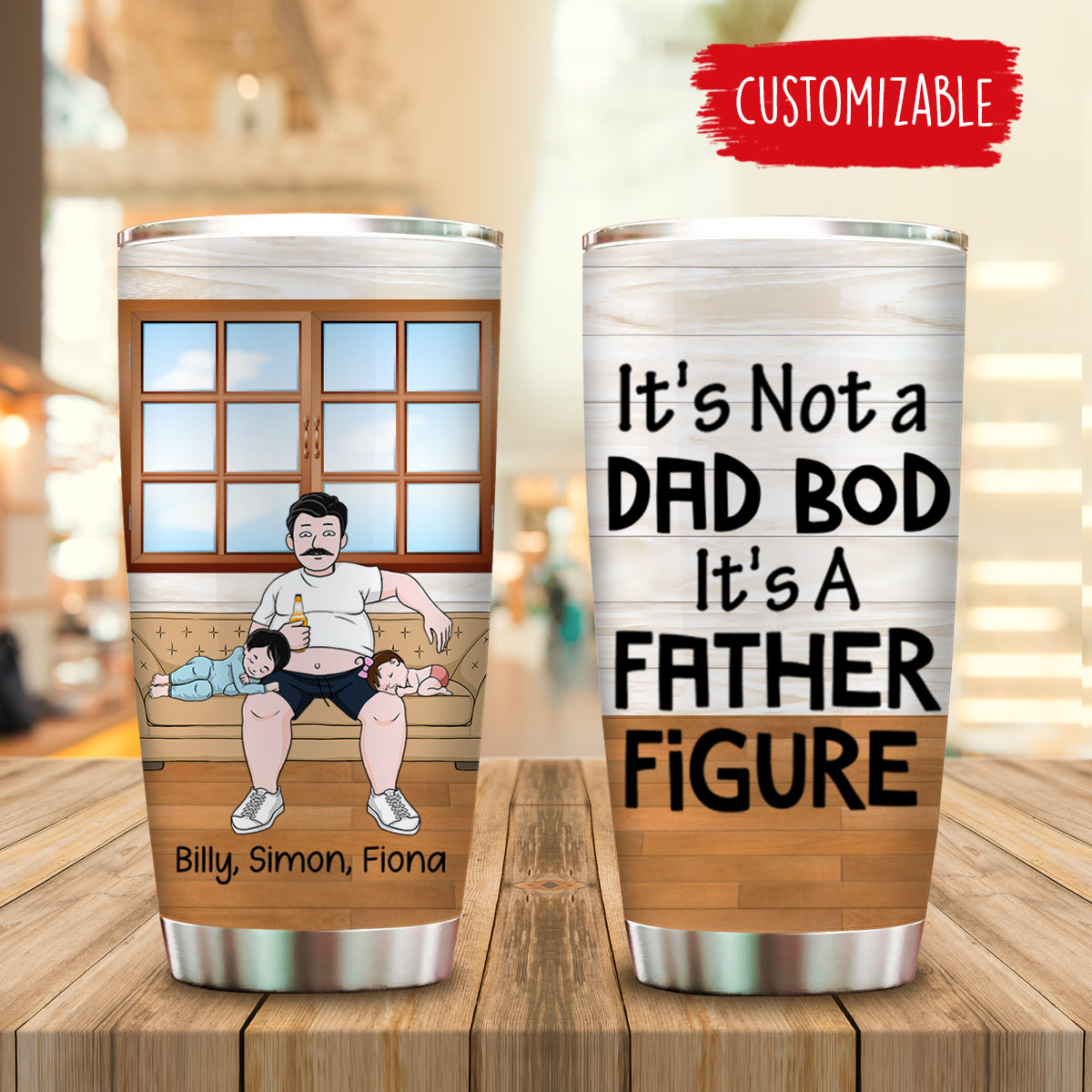 It's Not A Dad Bod Personalized Tumbler Gift For Father