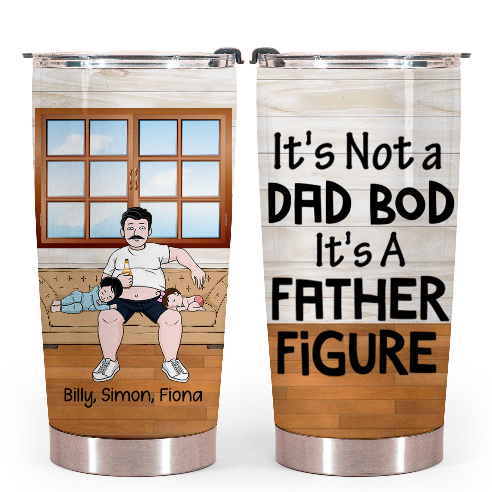 It's Not A Dad Bod Personalized Tumbler Gift For Father