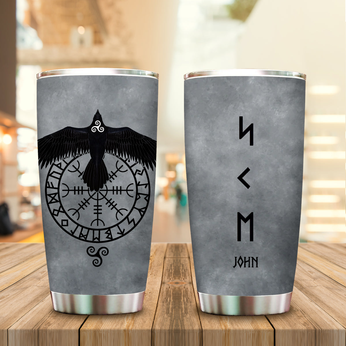 Viking Raven Rune Birth Month Personalized Tumbler bannertumblergg_5a3704c7-caf6-45cc-8ccc-24b973294e1e.jpg?v=1652842086