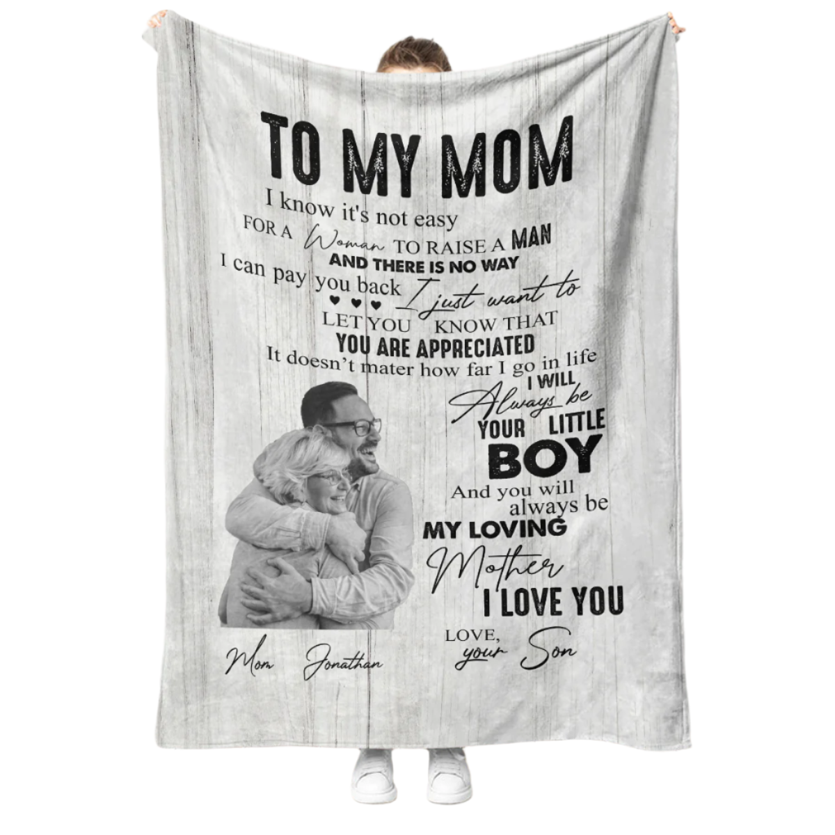 Gift For Mom Blanket, To My Mom You Will Always Be My Loving Mother Love From Son