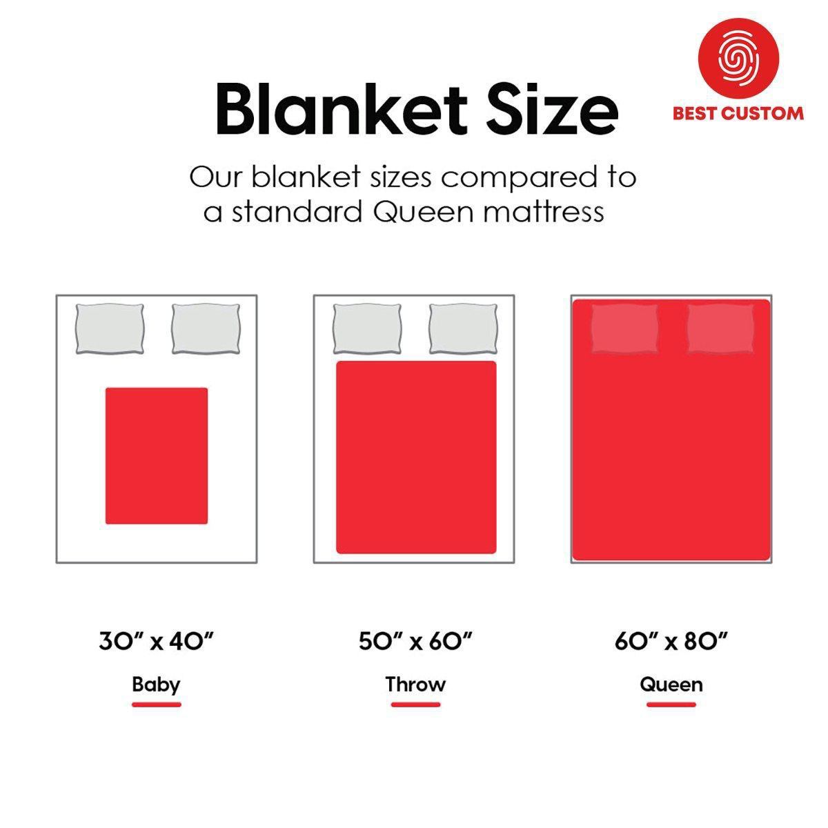 Size Chart What Size Is A 30 X 40 Blanket Blanket (same Design