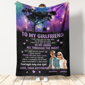Best Valentine Gift For Girlfriend, You're The One That I Love. Gift For Girlfriend From Boyfriend Home Decor Bedding Couch Sofa Soft and Comfy Cozy
