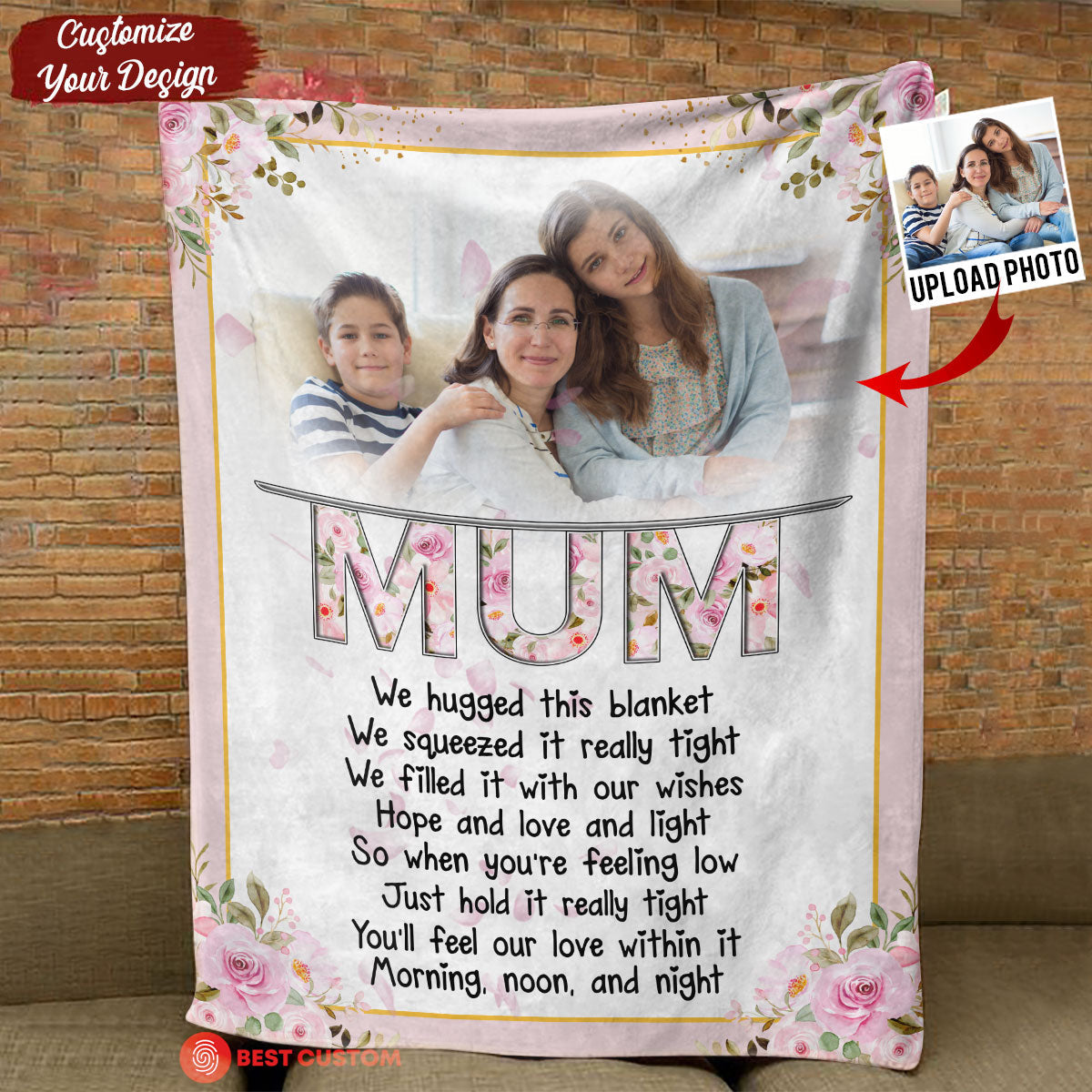 Hold It Tight And Feel Our Love Within It - Personalized Blanket - Birthday Mother's Day Gift For Mom, Mum bn-fb_b8d3c3e1-f9fd-454d-86ae-adc70083f49d.jpg?v=1678094928