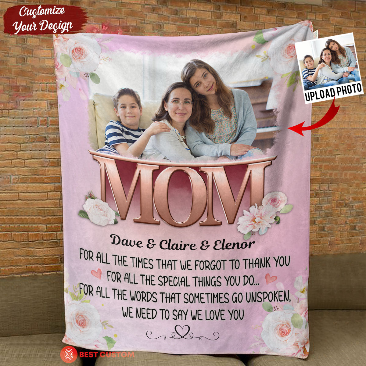 We Need To Say We Love You Mum - Personalized Blanket - Birthday Mother's Day Gift For Mom, Mum bn-fb_737eb61c-de92-4759-9351-aaef0fb8efd6.jpg?v=1677481918