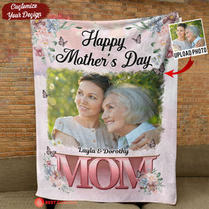 Beautiful Mom And Kids - Personalized Blanket - Loving, Birthday, Mother's Day Gift For Mom, Mother