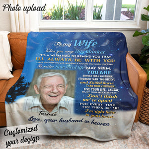 I'm Right Here In Your Heart - Personalized Blanket - Memorial Gift For Wife, Mother bn-fb_9ef85707-f623-4761-879f-80646ffe8b39.jpg?v=1677553810