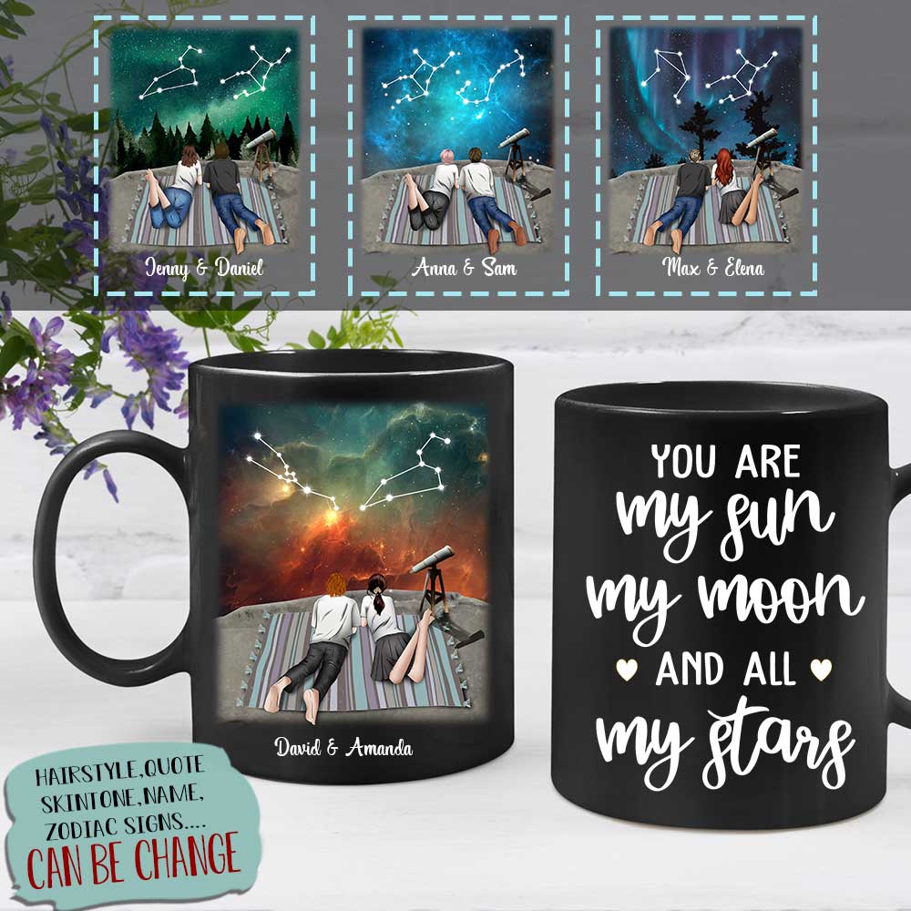 Laying Under The Stars Couple Personalized Black Mug You Are My Sun My Moon ANd All My Star AM07 bn2_724b8445-999e-4d61-91ed-ffebaee4e0cd.jpg?v=1617183180