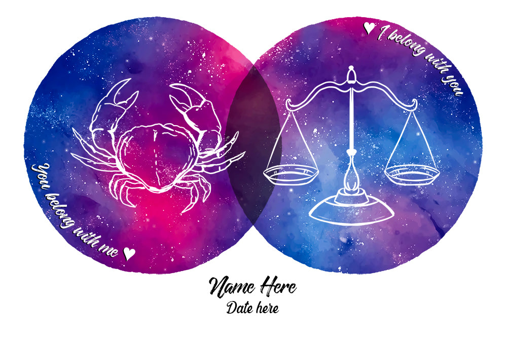 Zodiac I Belong With You Personalize Mug Gift For Couple