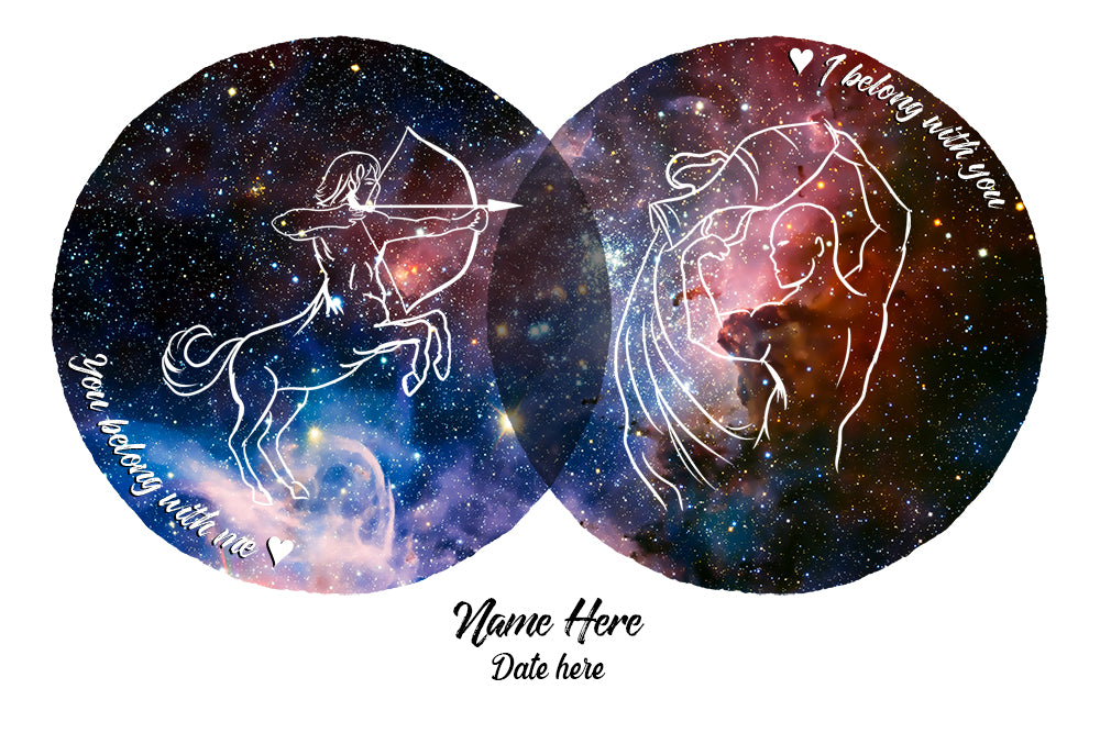 Zodiac I Belong With You Personalize Mug Gift For Couple