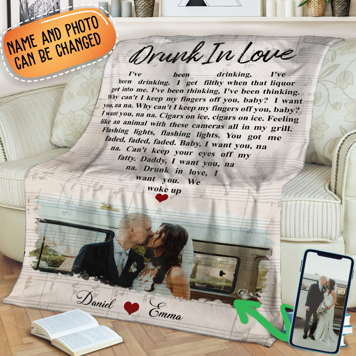 Drunk In Love Personalized Blanket Customized Anniversary Gift With Your Favorite Lyric And Your Own Photo fixbannerblanket_e2d9bbcd-759d-44ca-8e51-090a2f0db4e1.jpg?v=1614588018