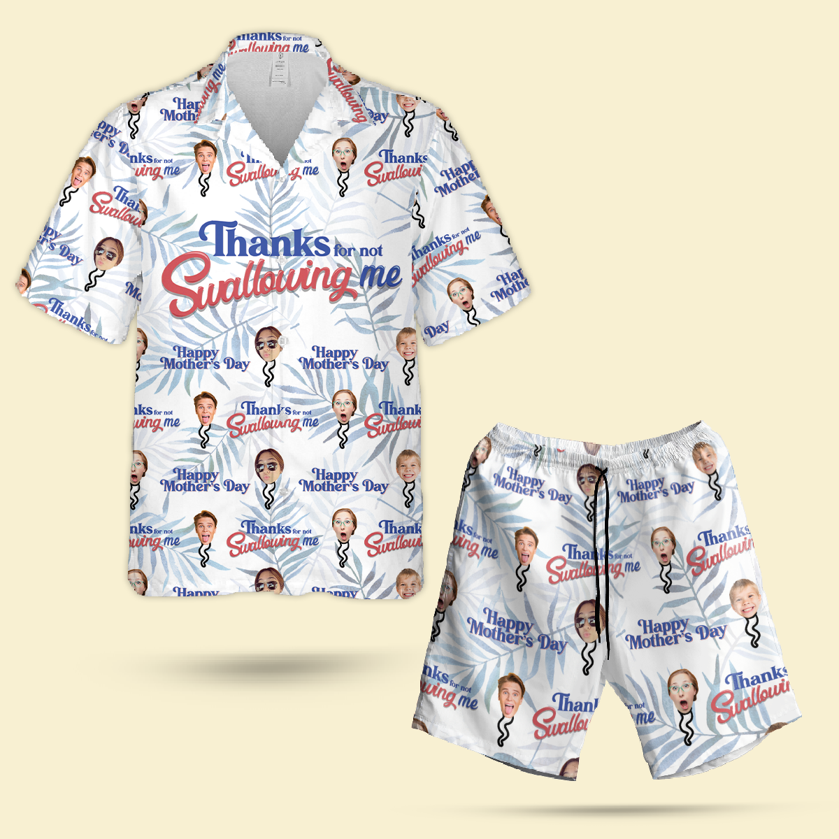 Custom Hawaiian T Shirts - Thanks For Not Swallowing - Personalized Mother's Day Gifts