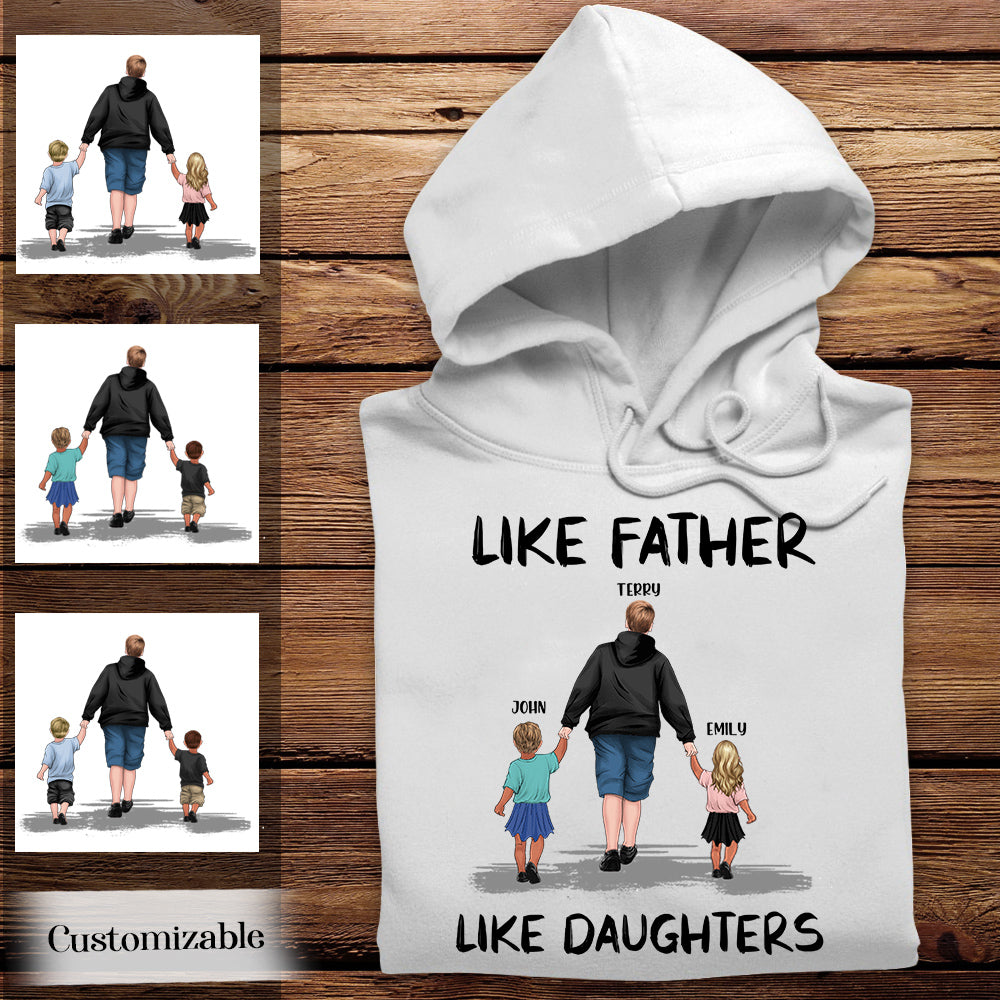 Like Father Like Daughters - Personalized Apparel - Gift for Father