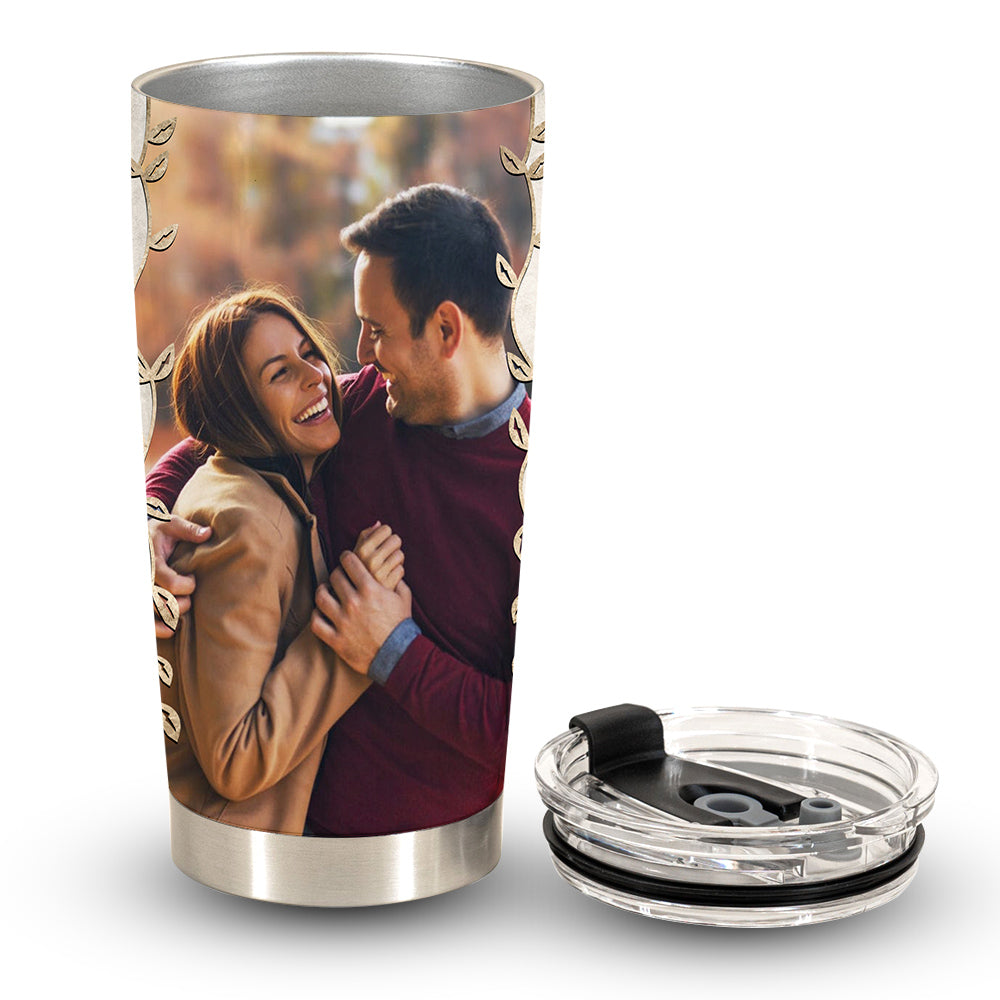 I Choose You To Do Life - Personalized Photo Tumbler - Gift For Couple