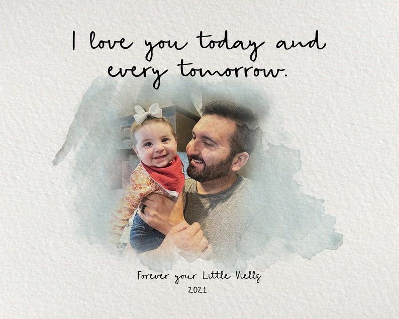 Forever Your Little Girl Personalized Canvas