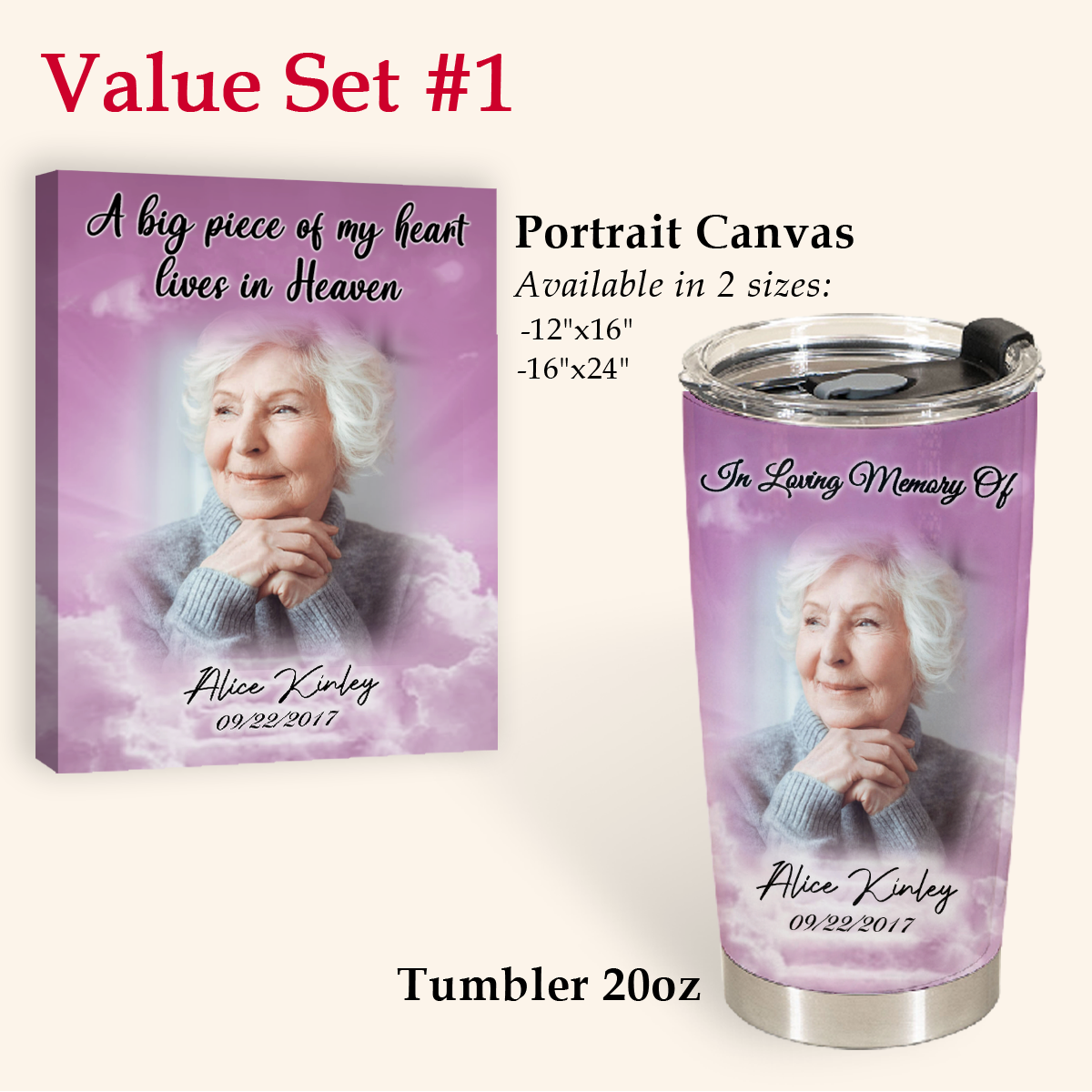 Best Memorial Gifts - A Big Piece Of My Heart - Personalized Water Tumbler
