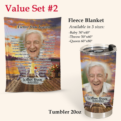 Memorial Gift - A Letter From Heaven Cardinal Bird - Personalized Insulated Tumbler