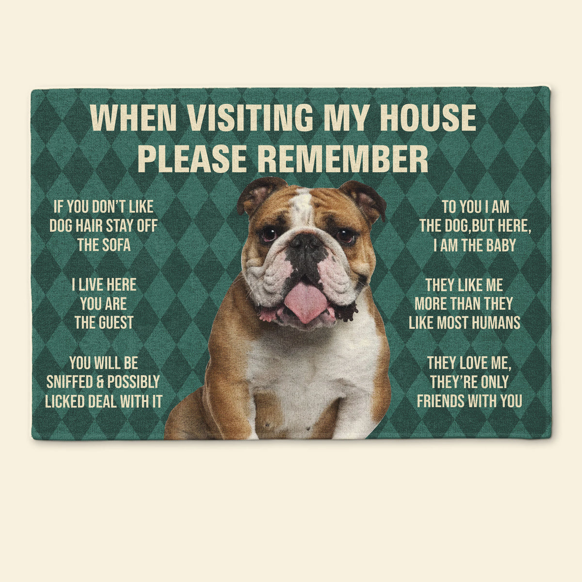 Remember When Visiting Our House - Upload Image, Gift For Dog