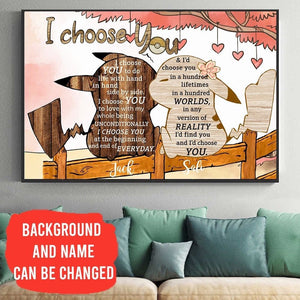 I Choose You Cute Valentine - Personalized Poster & Canvas - Gift For Couple photo_2022-02-07_14-31-25.jpg?v=1644832994