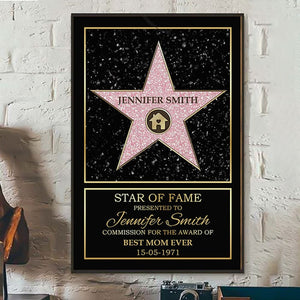 Star Of Fame Custom Icon Canvas Gift For Family