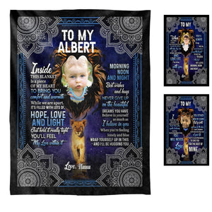 Never Give Up On The Beautiful - Personalized Photo Blanket - Gift For Grandson photo_2022-02-11_10-57-49_a1911cdb-78cf-403a-9afc-009fa42f25df.jpg?v=1644998288