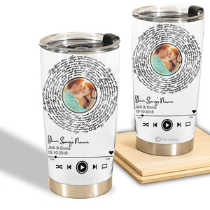 Gift For Couple Tumbler, Personalized Song Lyrics Tumbler, Pesonalized Gift For Special Moments