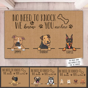 dog doormat with persoanalization guide