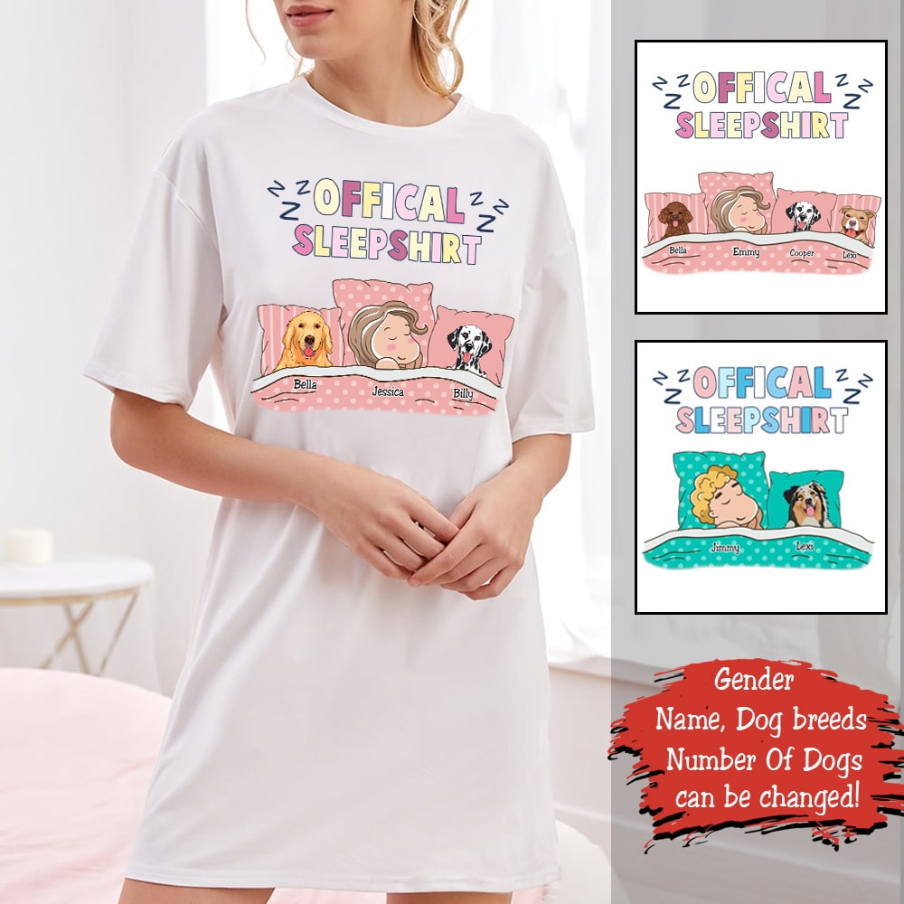 Official Sleepshirt - Personalized Apparel - Gift For Dog Lovers