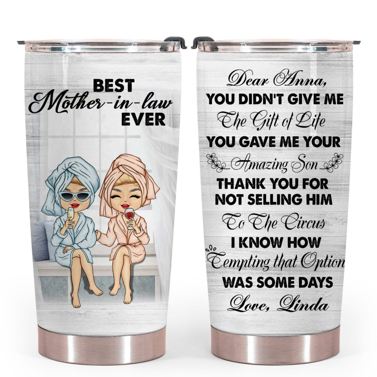 Thank You For Not Selling Him, Mother's Day Gifts For Mother In Law - Personalized Tumbler - Gift for Mother-in-law