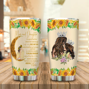 Mom And Daughter, A Lifelong Friendship - Personalized Tumbler - Gift For Mom, Gift For Daughter