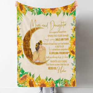 Mom And Daughter, A Lifelong Friendship - Personalized Blanket - Gift For Mom, Gift For Daughter