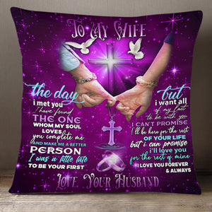 I Love You Forever And Always - Personalized Pillow - Gift For Wife