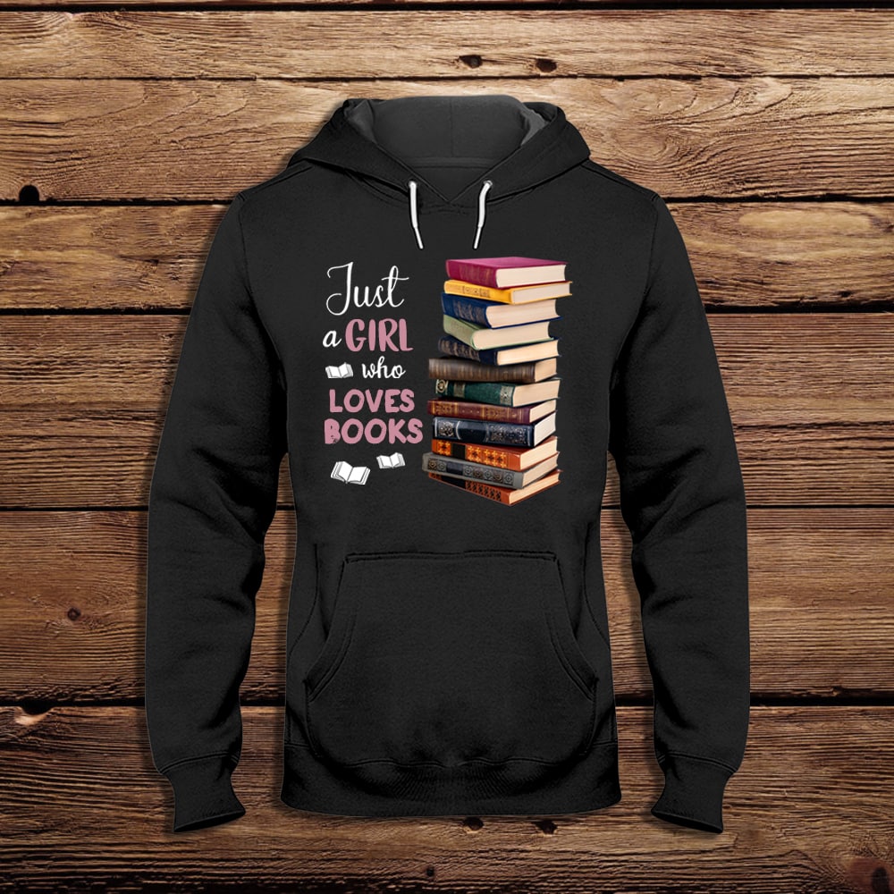 Just A Girl Who Loves Books Shirt Reading