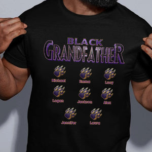 Panther Black Grandfather Personalized Shirt